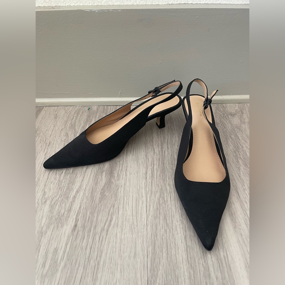 & Other Stories Black Slingback Heels - Picture 6 of 6